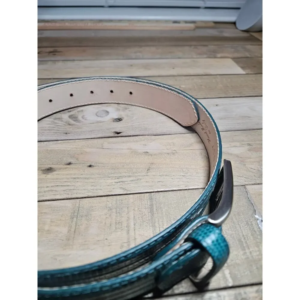 Redvanly Vera Pelle Belt Emerald Green Size 110CM or 38-40